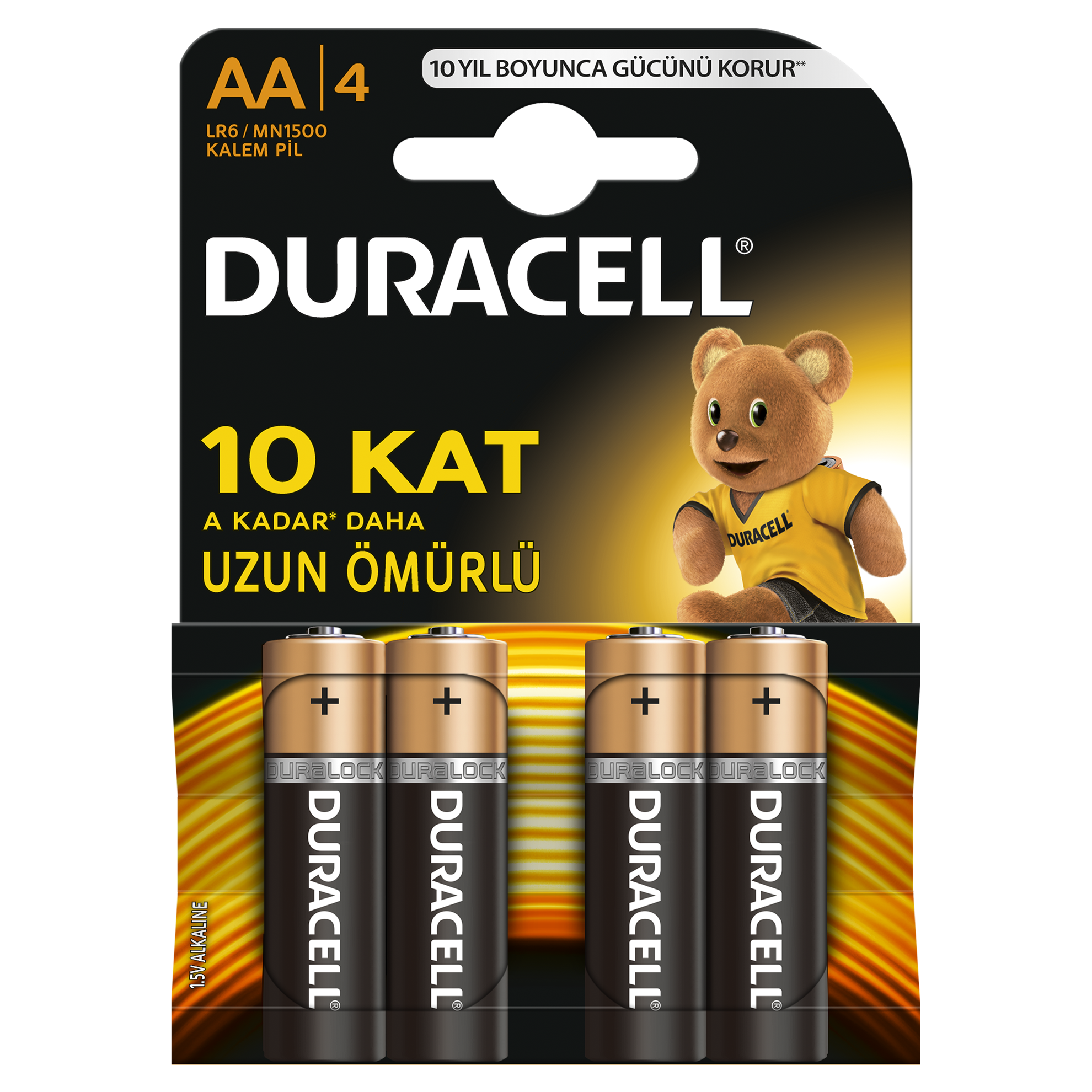 Duracell AA cart 4'lü qələm batareya